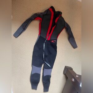 O'Neill Black and Red Full-Body Wetsuit women’s